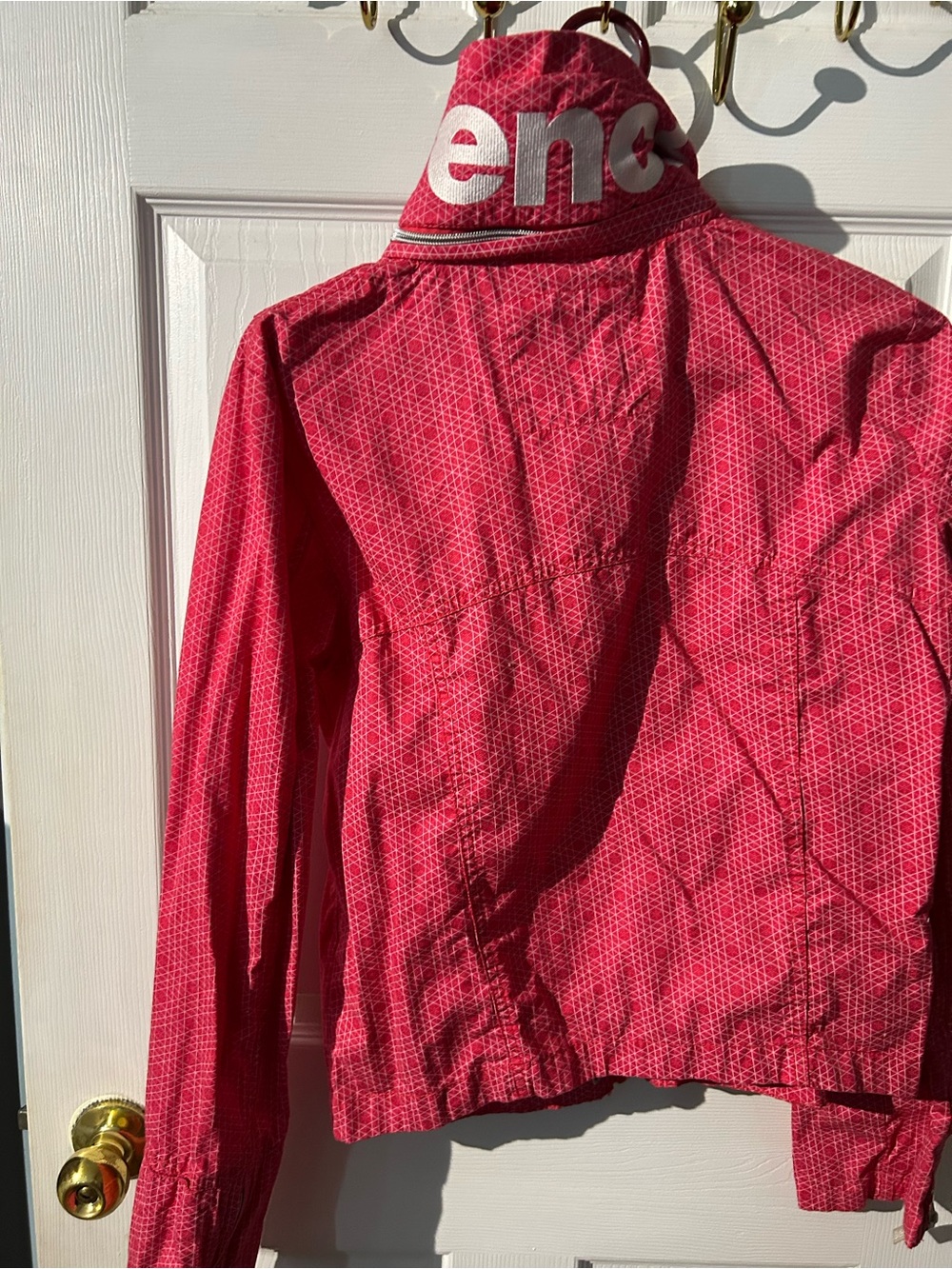 Bench Pink-Red Patterned Rain Jacket - Picture 3 of 3